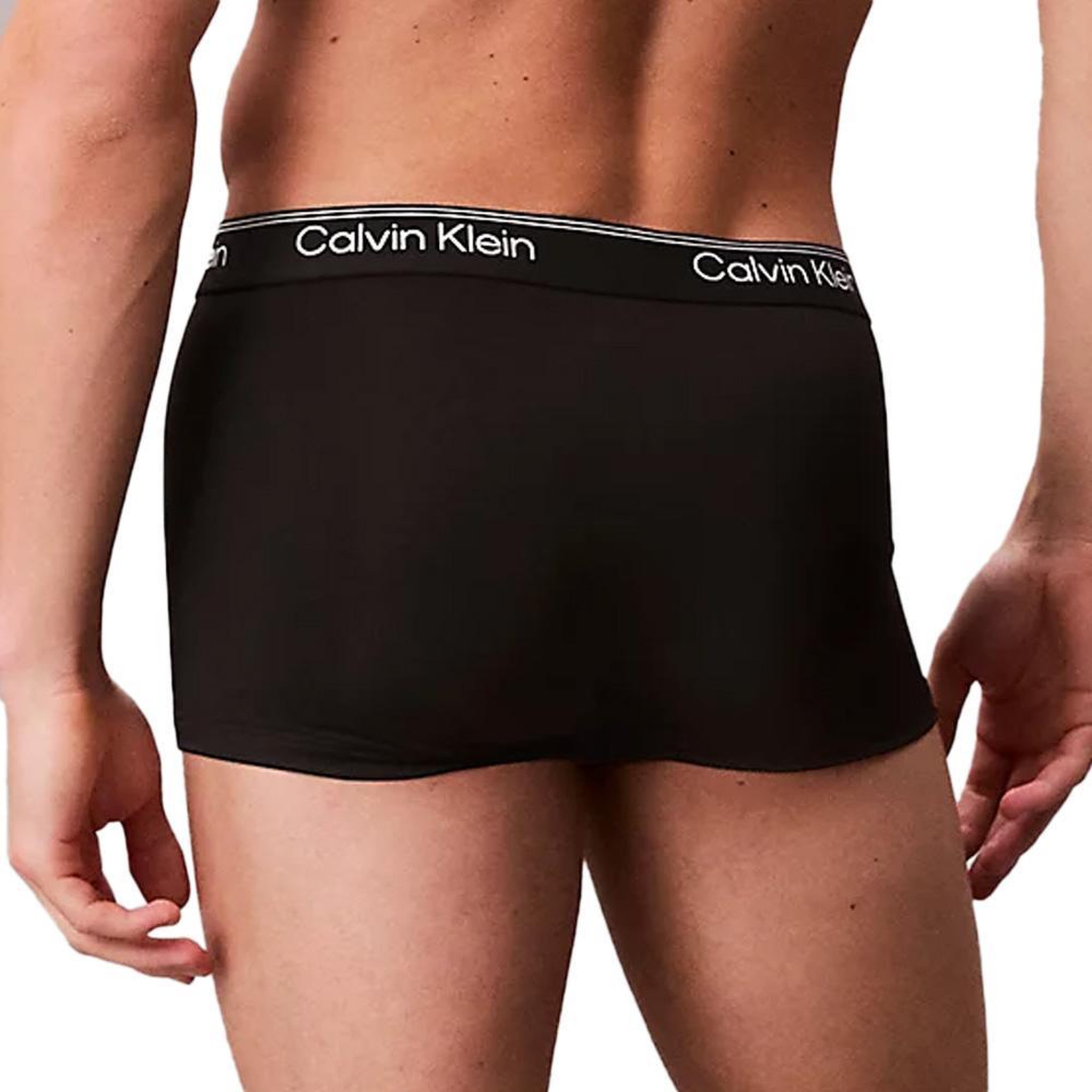 Voir la diapositive 5 : CALVIN KLEIN JEANS X3 Boxers Noir/Blanc Homme Calvin Klein Jeans Low Rise Trunk