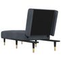 Voir la diapositive 5 : VIDAXL Chaise longue gris fonce velours