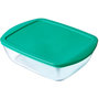 Voir la diapositive 1 : PYREX Plat à four rectangulaire en verre avec couvercle - Cook & Store