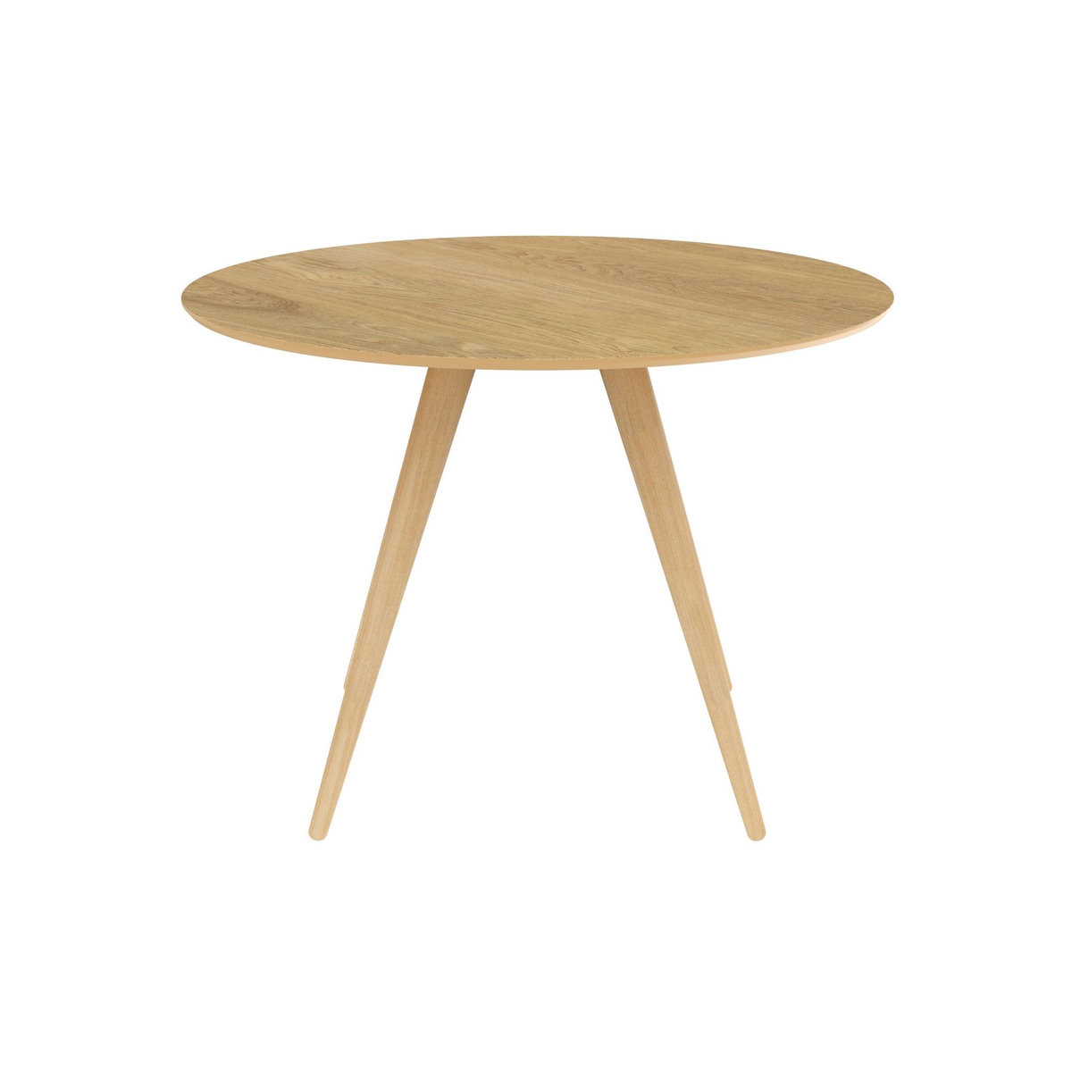 MAISON PAVANE Table ronde 4 personnes en bois clair naturel D105 cm-Liwa