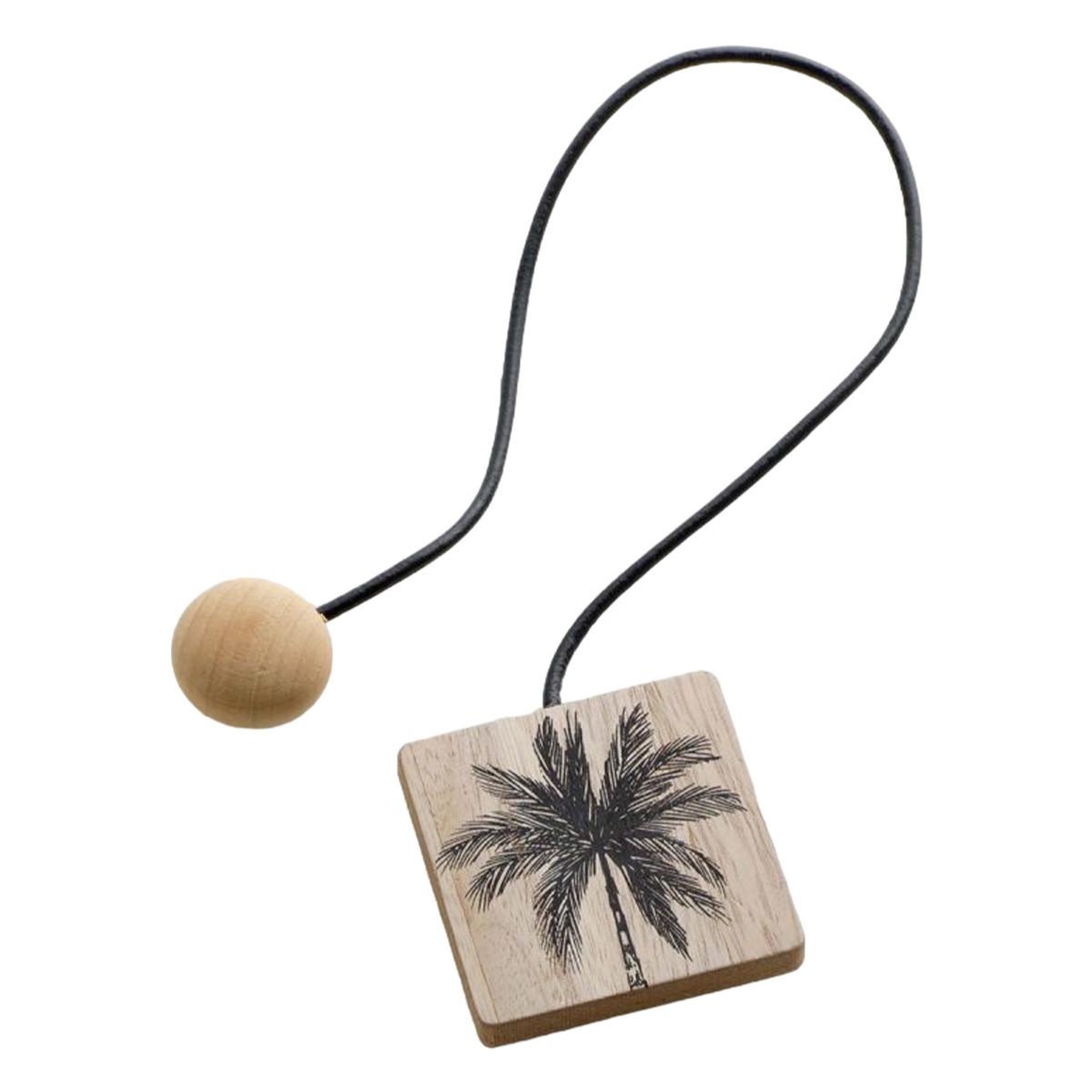 Douceur d'Intérieur Embrasse de rideau aimantée  cycas  43cm noir