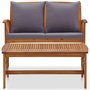 Voir la diapositive 3 : VIDAXL Salon de jardin 2 pcs avec coussins bois d'acacia solide