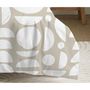 Voir la diapositive 4 : COTON PUR Pack complet housse de couette réversible pour lit 90 x 190 cm Mykonos naturel