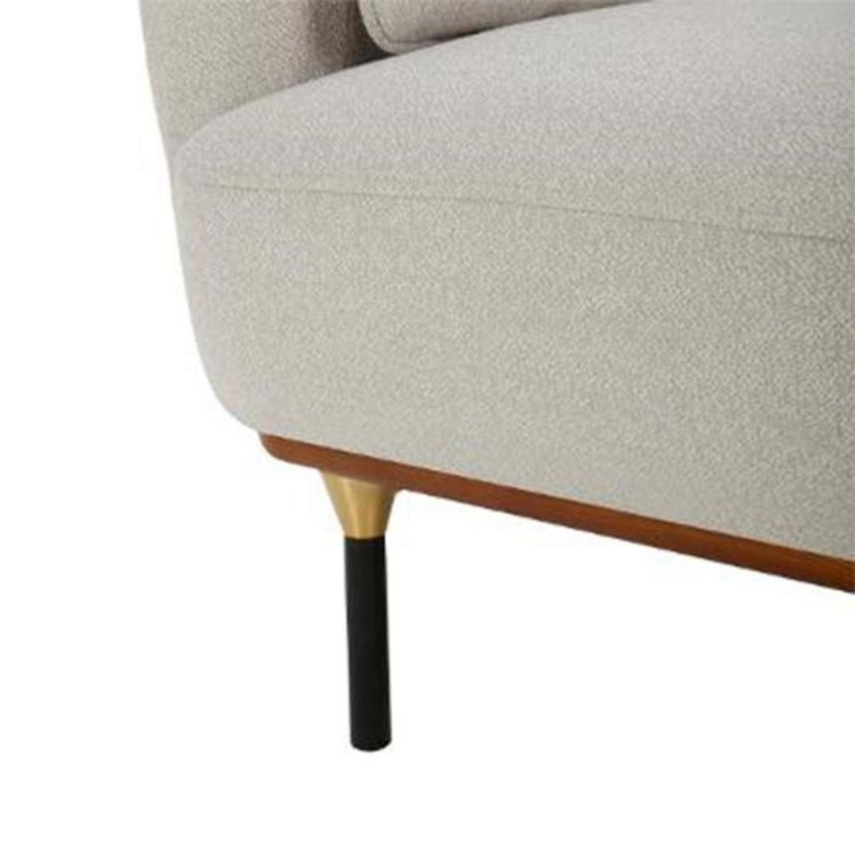 ATMOSPHERA Fauteuil Design  Isée  113cm Gris Clair