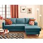 Voir la diapositive 1 : LISA DESIGN Jake - canapé d'angle droit 4 places convertible avec coffre en tissu velours relief