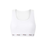 FILA Brassière femme en coton FU6157. Coloris disponibles : Blanc