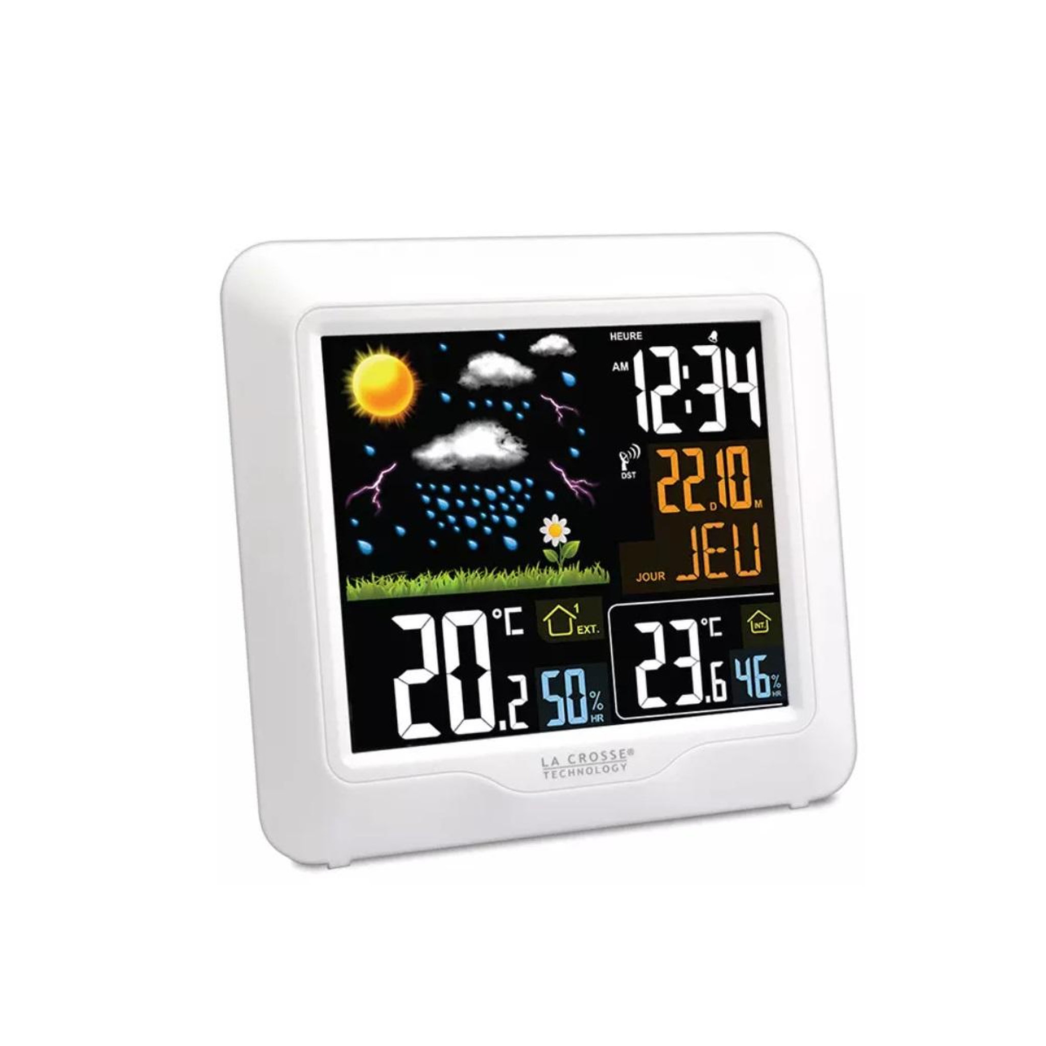 Voir la diapositive 2 : La crosse technology Station météo blanc - ws6820-wi