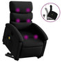 Voir la diapositive 2 : VIDAXL Fauteuil inclinable de massage Noir Similicuir