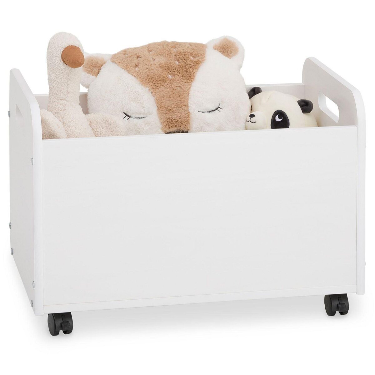 IDIMEX Coffre à jouets BENJAMIN sur roulettes, en pin massif