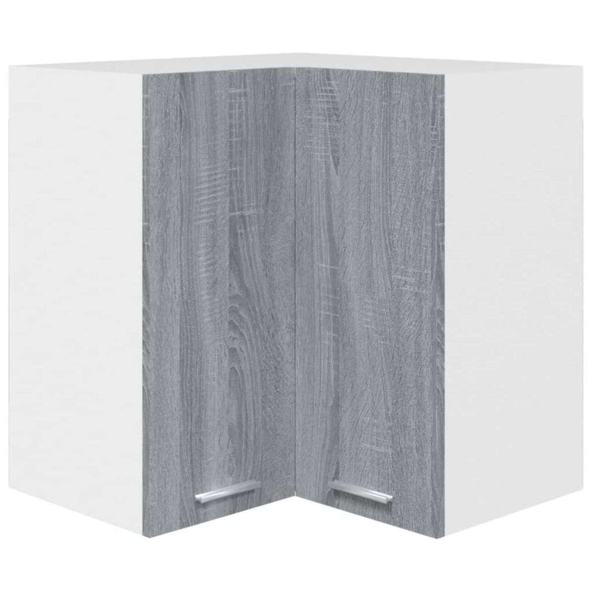 VIDAXL Armoire d'angle suspendue Sonoma gris Bois d'ingenierie