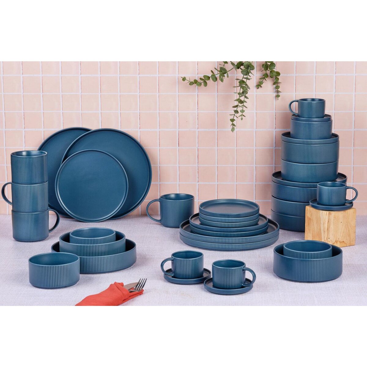 BJORN Service Complet SCANDI - 36 pièces - Marine