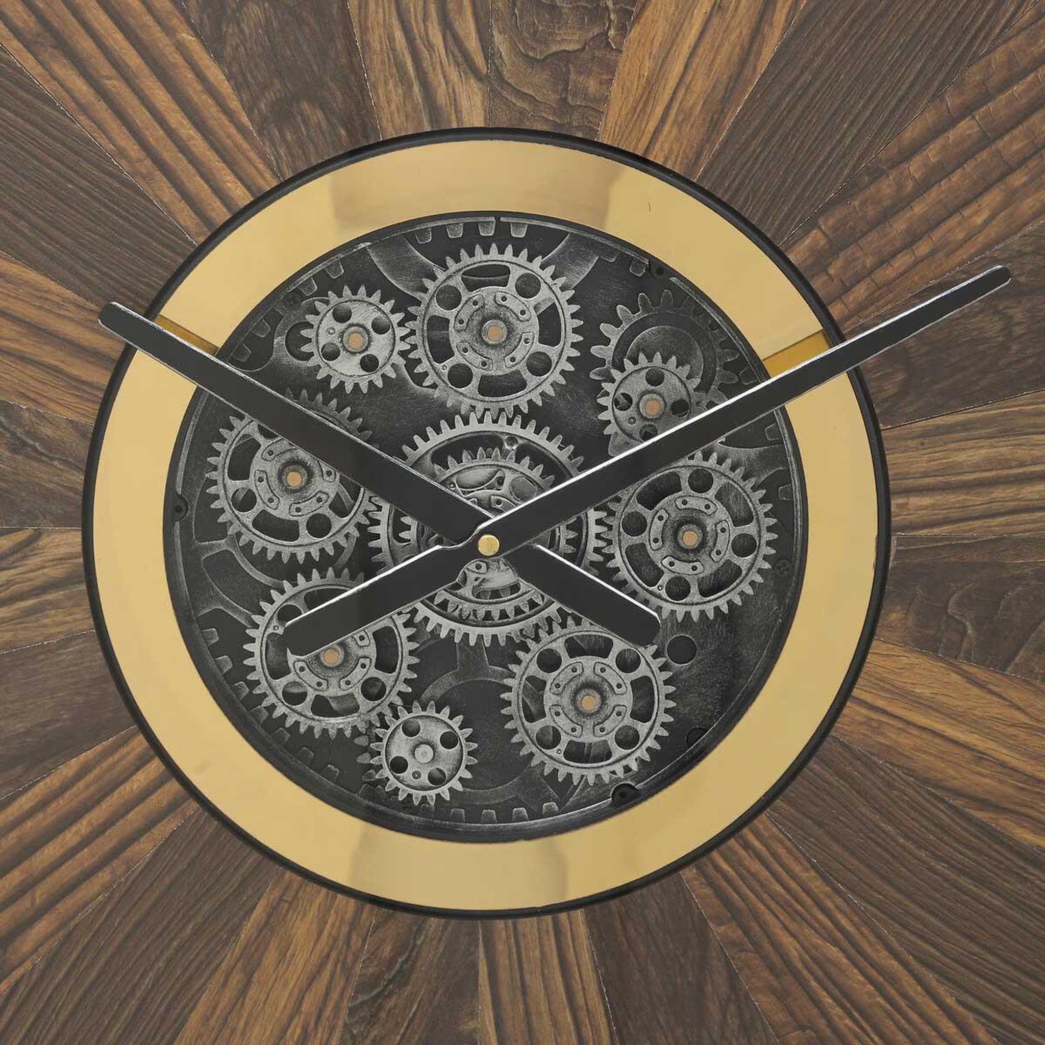 Voir la diapositive 3 : ATMOSPHERA Horloge murale mécanisme  keane  63cm marron