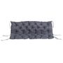 Voir la diapositive 5 : OUTSUNNY Coussin matelas assise dossier pour banc de jardin balancelle canapé 3 places grand confort 150 x 98 x 8 cm gris