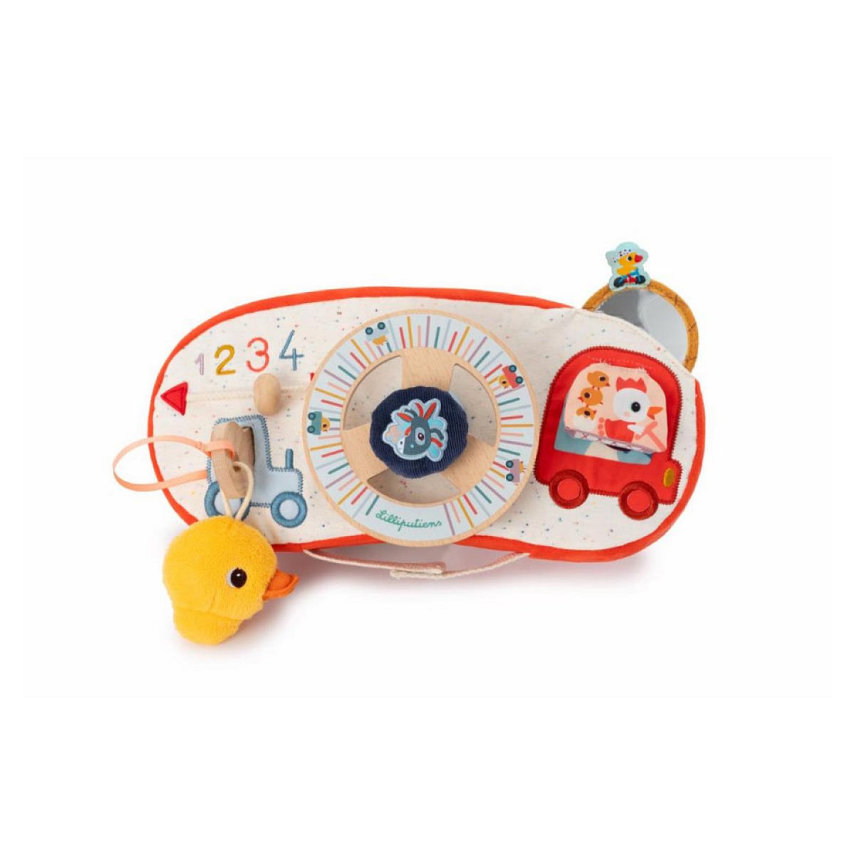 LILLIPUTIENS Panneau d activites en voiture - ferme