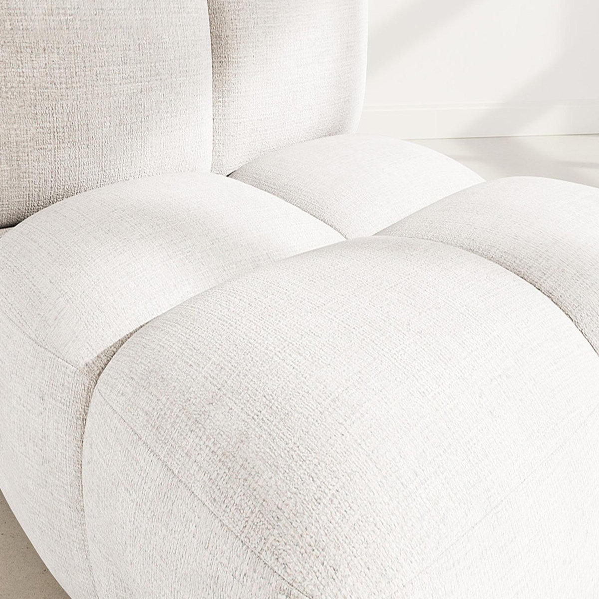 LISA DESIGN Grace - module d'assise en velours texturé