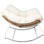 Voir la diapositive 3 : Paris Prix Fauteuil Design  Odin  110cm Naturel & Blanc