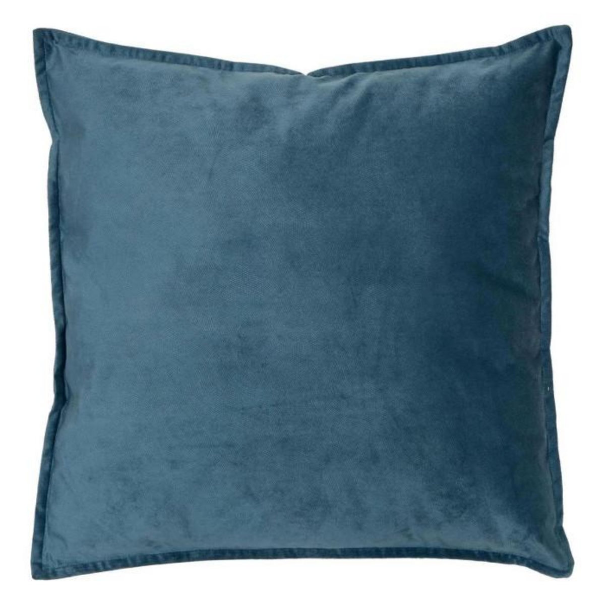 ATMOSPHERA Coussin Déco Uni  Lilou  55x55cm Bleu Égéen
