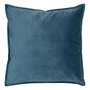 Voir la diapositive 1 : ATMOSPHERA Coussin Déco Uni  Lilou  55x55cm Bleu Égéen