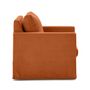 Voir la diapositive 5 : LISA DESIGN Serena - fauteuil déhoussable en velours texturé