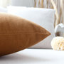 Voir la diapositive 2 : Paris Prix Coussin Déco Uni  Cambria  40x40cm Marron