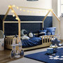 Voir la diapositive 3 : ATMOSPHERA Housse de couette enfant 140x200 Espace + taie coton 57 fils