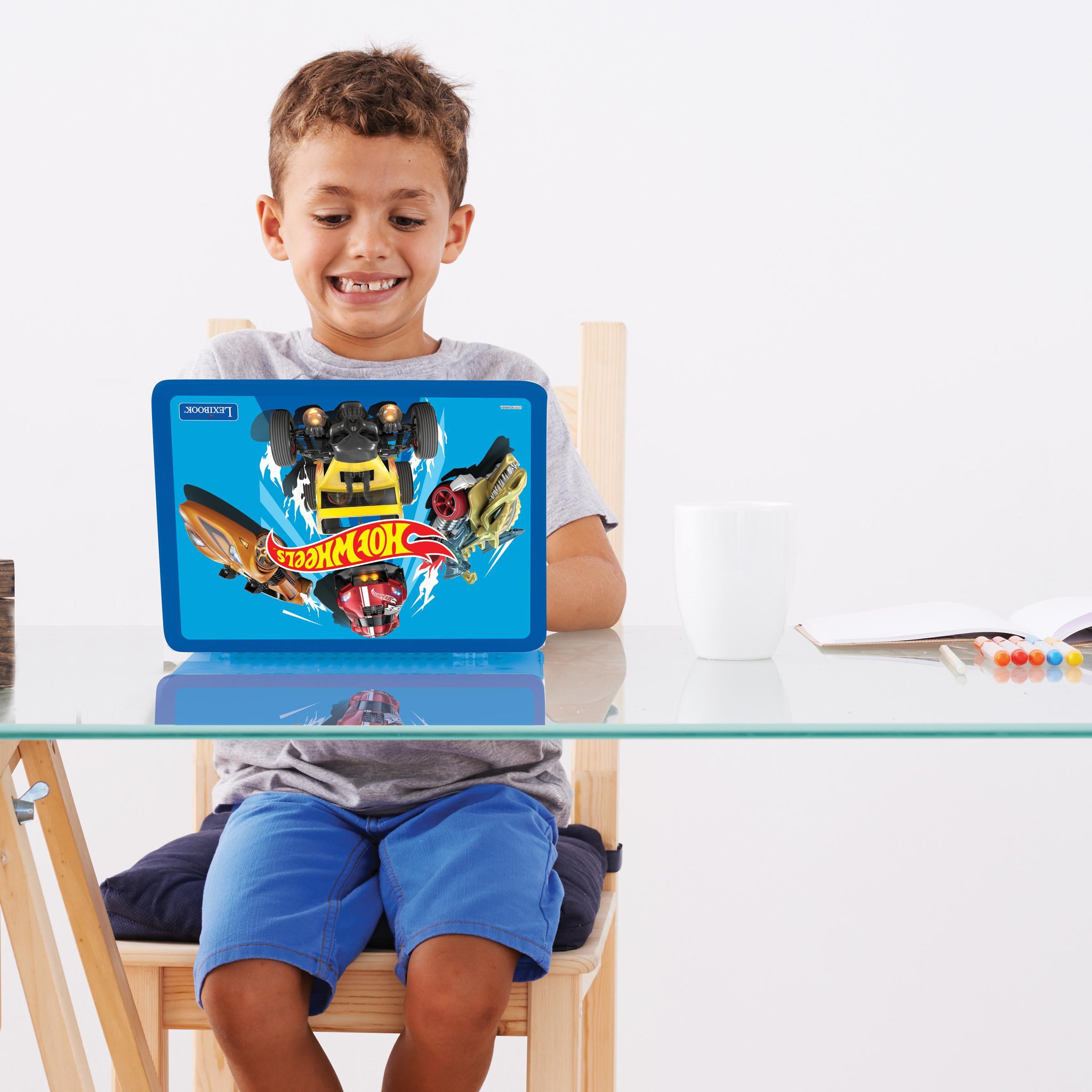 Voir la diapositive 5 : Lexibook Ordinateur portable éducatif bilingue Hot Wheels (FR/EN)