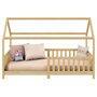 Voir la diapositive 3 : IDIMEX Lit cabane NINA 90 x 200 cm, en pin massif