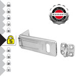 Master lock 703EURD Moraillon pour Verrouillage de Porte Extérieure, 8,9 x 3,5 cm
