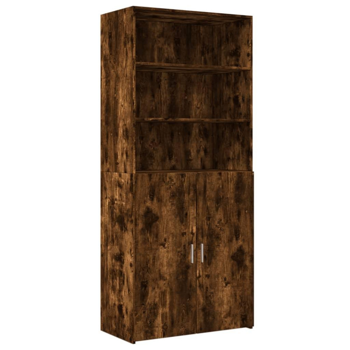 VIDAXL Buffet haut chene fume 80x42,5x185 cm bois d'ingenierie