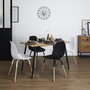 Voir la diapositive 3 : The Home Deco Factory Table extensible pour 4 à 6 personnes en bois Honoré  - Marron et noir