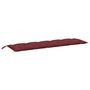 Voir la diapositive 5 : VIDAXL Coussins de banc de jardin lot de 2 rouge bordeaux melange