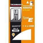 TECHMAN Agrafes 6 mm - type E