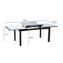 Voir la diapositive 3 : CONCEPT USINE Table extensible de jardin aluminium 6 à 12 places RAVENNE