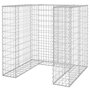 Voir la diapositive 2 : VIDAXL Mur en gabion pour poubelle Acier galvanise 110x100x110 cm