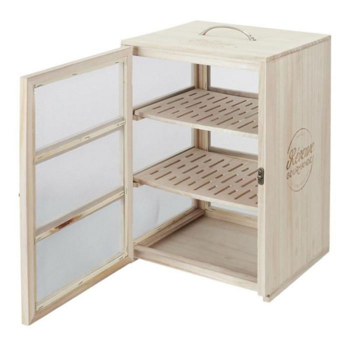 Paris Prix Étagère 3 Niveaux  Réserve Gourmande  39cm Naturel