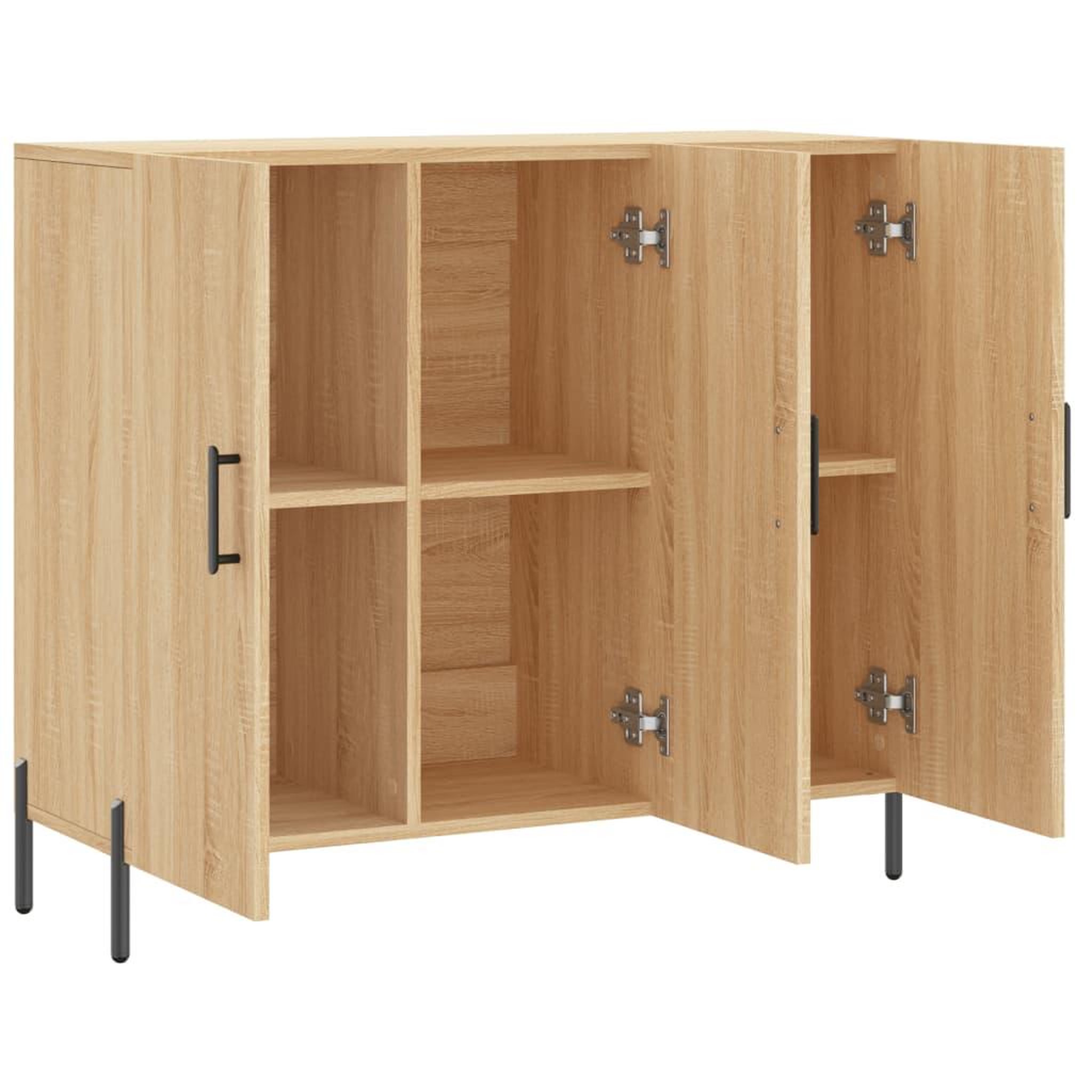 Voir la diapositive 5 : VIDAXL Buffet chene sonoma 90x34x80 cm bois d'ingenierie