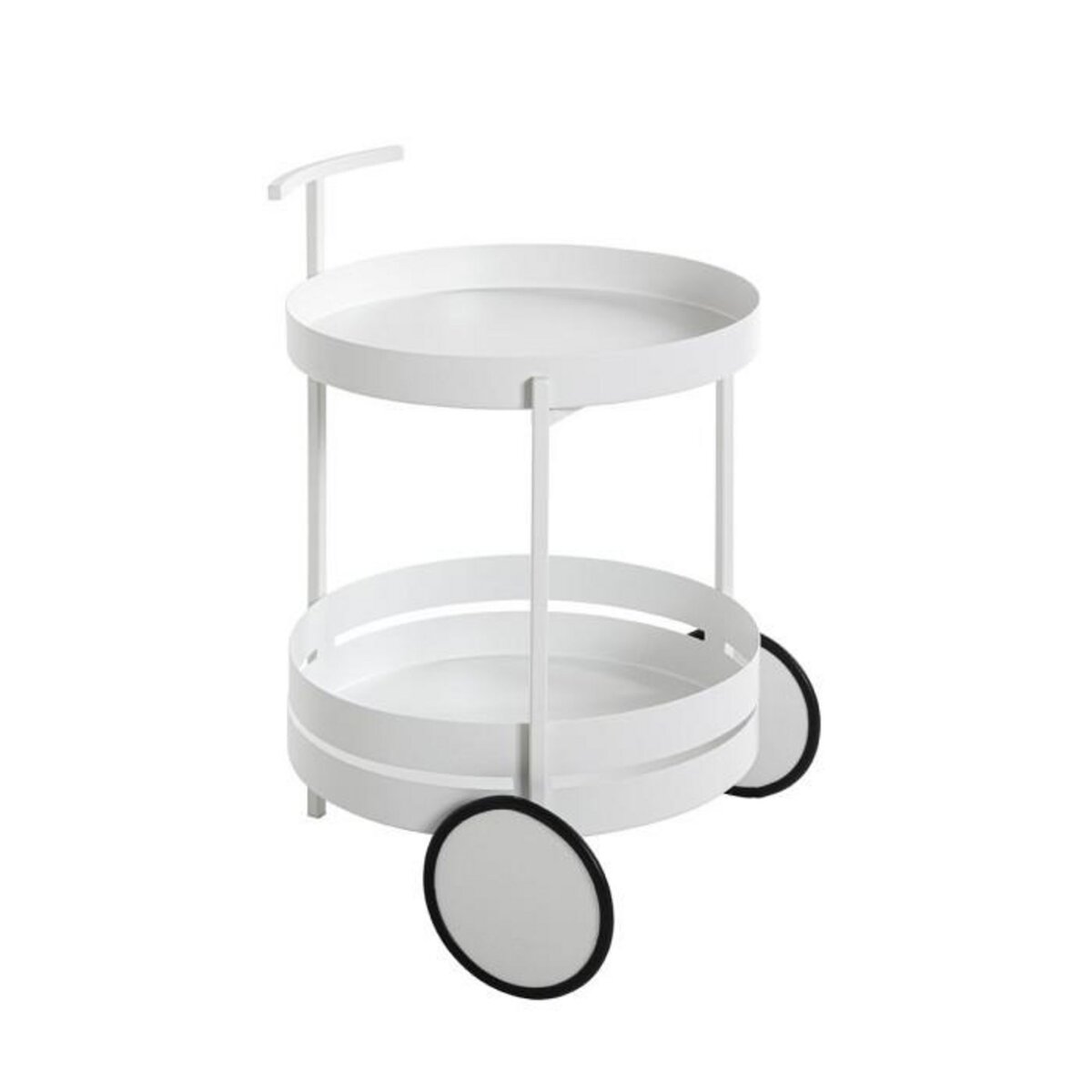 Paris Prix Desserte de Cuisine Ronde  Postres  62cm Blanc