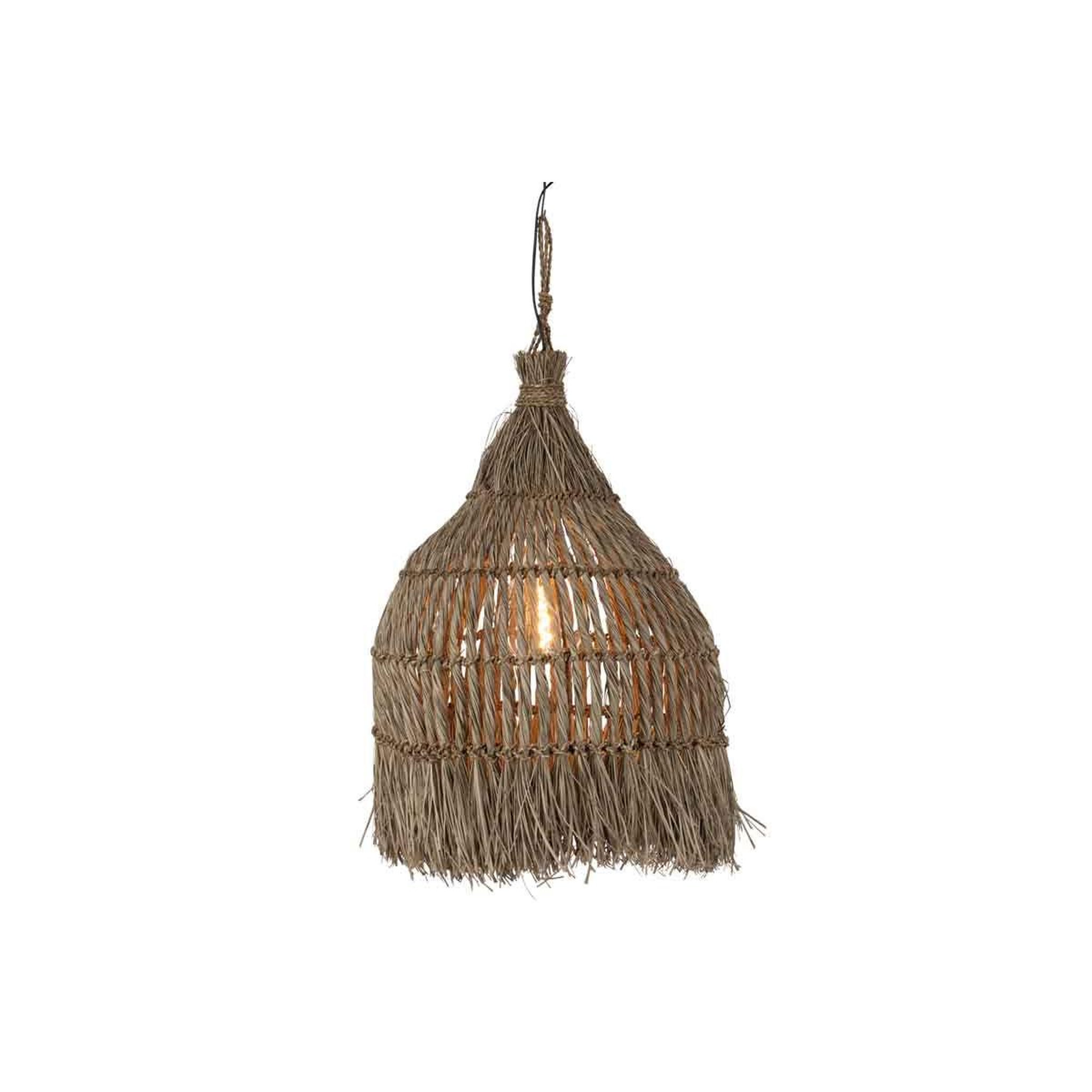 Voir la diapositive 2 : J-LINE Lampe suspension design  twist  90cm naturel