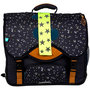 Voir la diapositive 2 : AUCHAN Cartable 41 cm CM1/CM2 noir Simply Dots