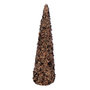 Voir la diapositive 1 : Paris Prix Déco Cône de Noël  Sequins  46cm Marron