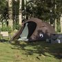 Voir la diapositive 3 : VIDAXL Tente de camping tunnel 2 personnes marron impermeable