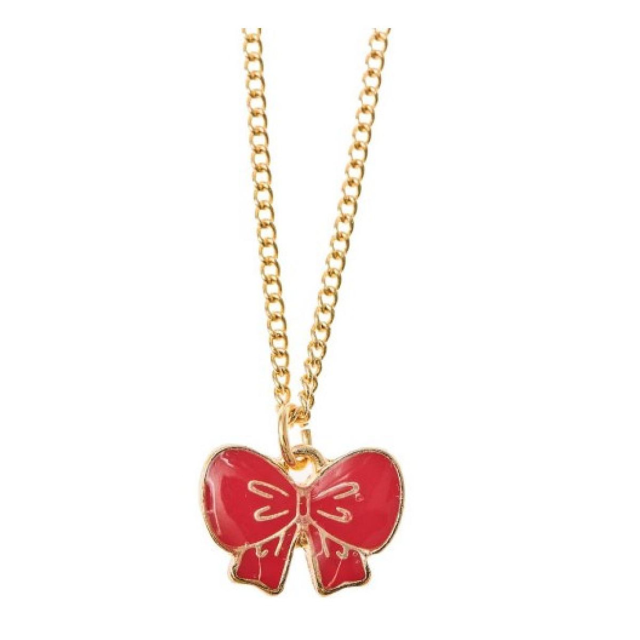 RICO DESIGN Collier avec pendentif, noeud rouge
