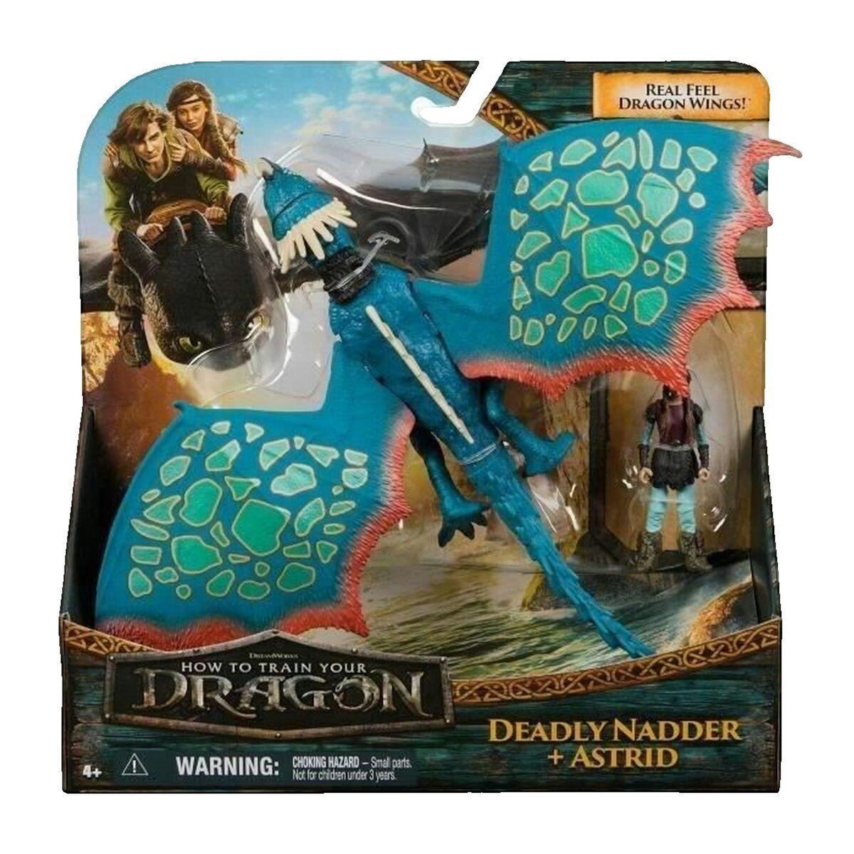 ASTER Figurines Aster Pack Dragon Mortel Nadder et Dresseur Astrid