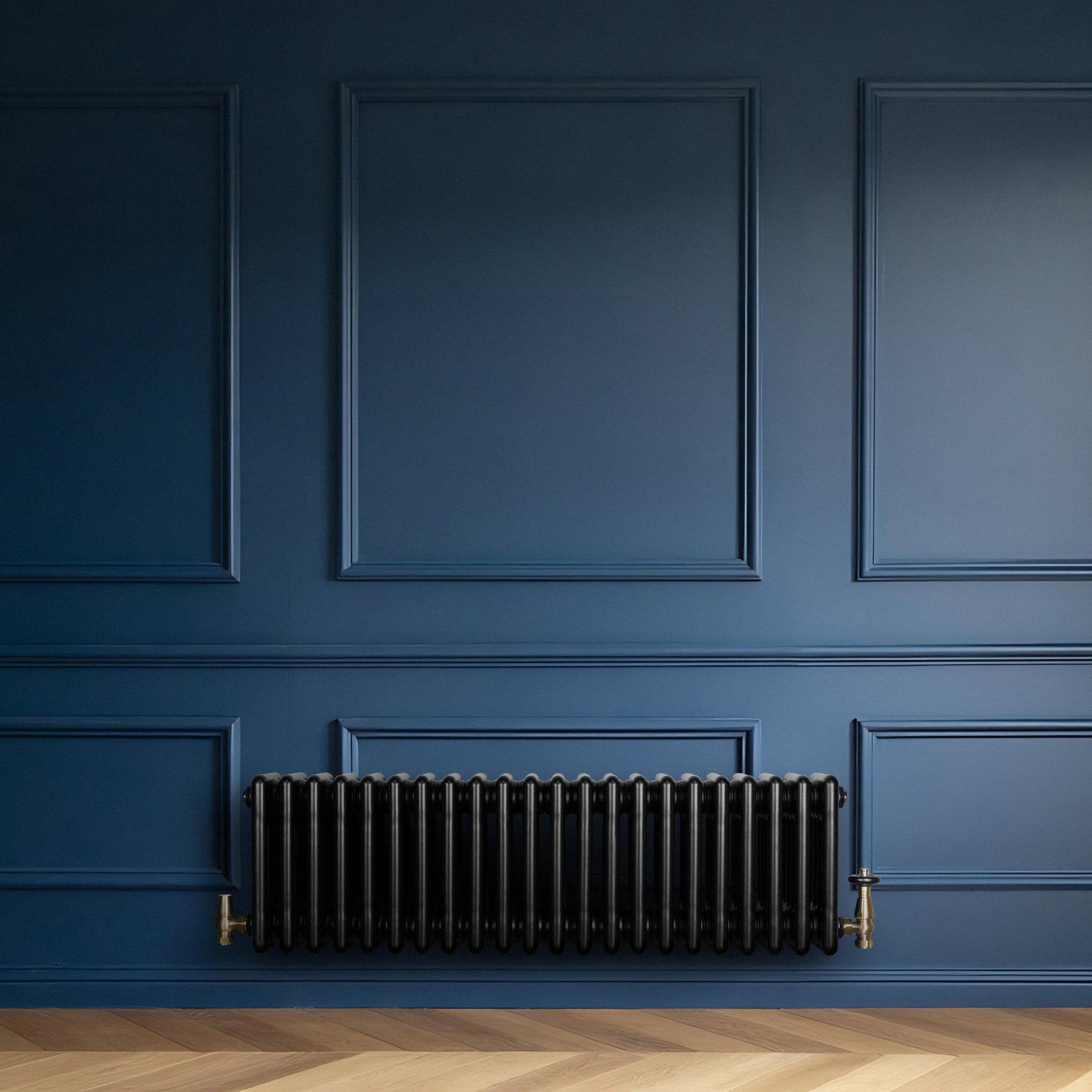 Voir la diapositive 3 : MONSTERSHOP Radiateur traditionnel à 4 colonnes & vannes - 300 x 1010 mm