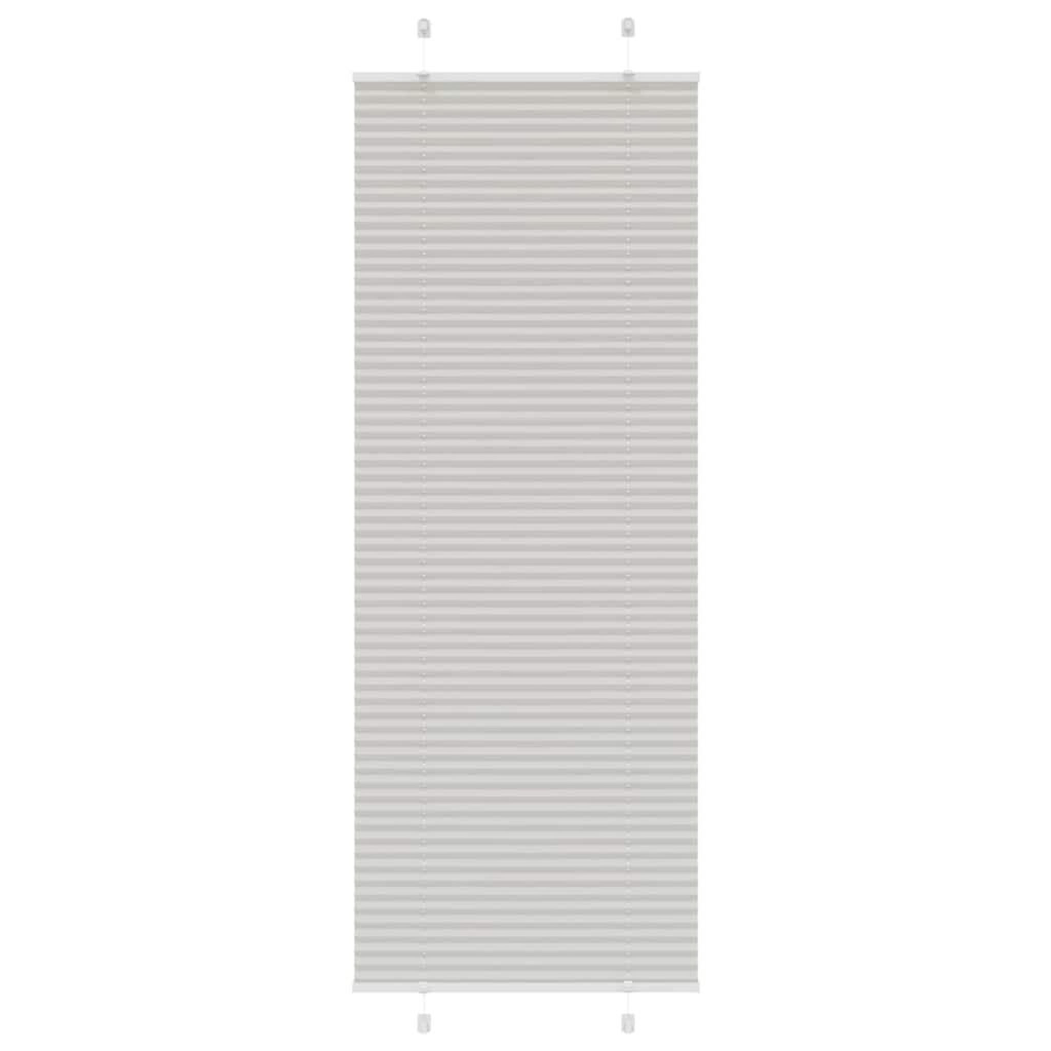Voir la diapositive 2 : VIDAXL Store plisse gris clair 70x200 cm largeur du tissu 69,4 cm