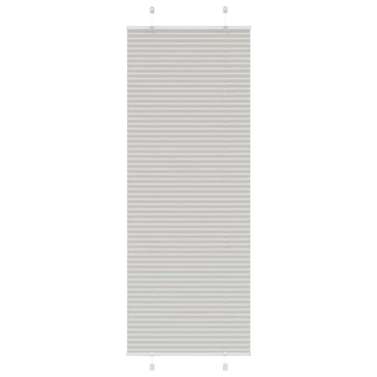 VIDAXL Store plisse gris clair 70x200 cm largeur du tissu 69,4 cm