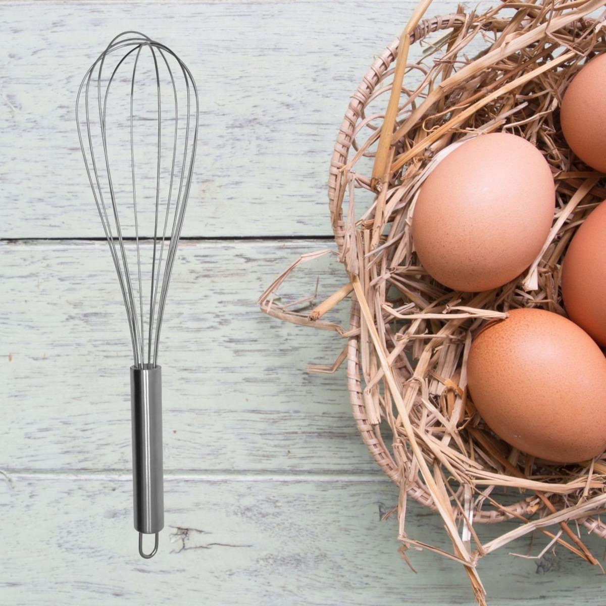 Fackelmann Fouet de cuisine et de pâtisserie en inox 32 cm Fackelmann Elemental