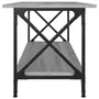 VIDAXL Table basse Sonoma gris 100x45x45 cm Bois d'ingenierie et fer