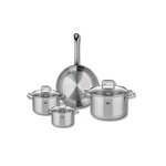 ELO Ensemble de 1 Poêle de cuisson 24 cm et 3 faitouts 12, 14 et 20 cm Elo Profi Citrin