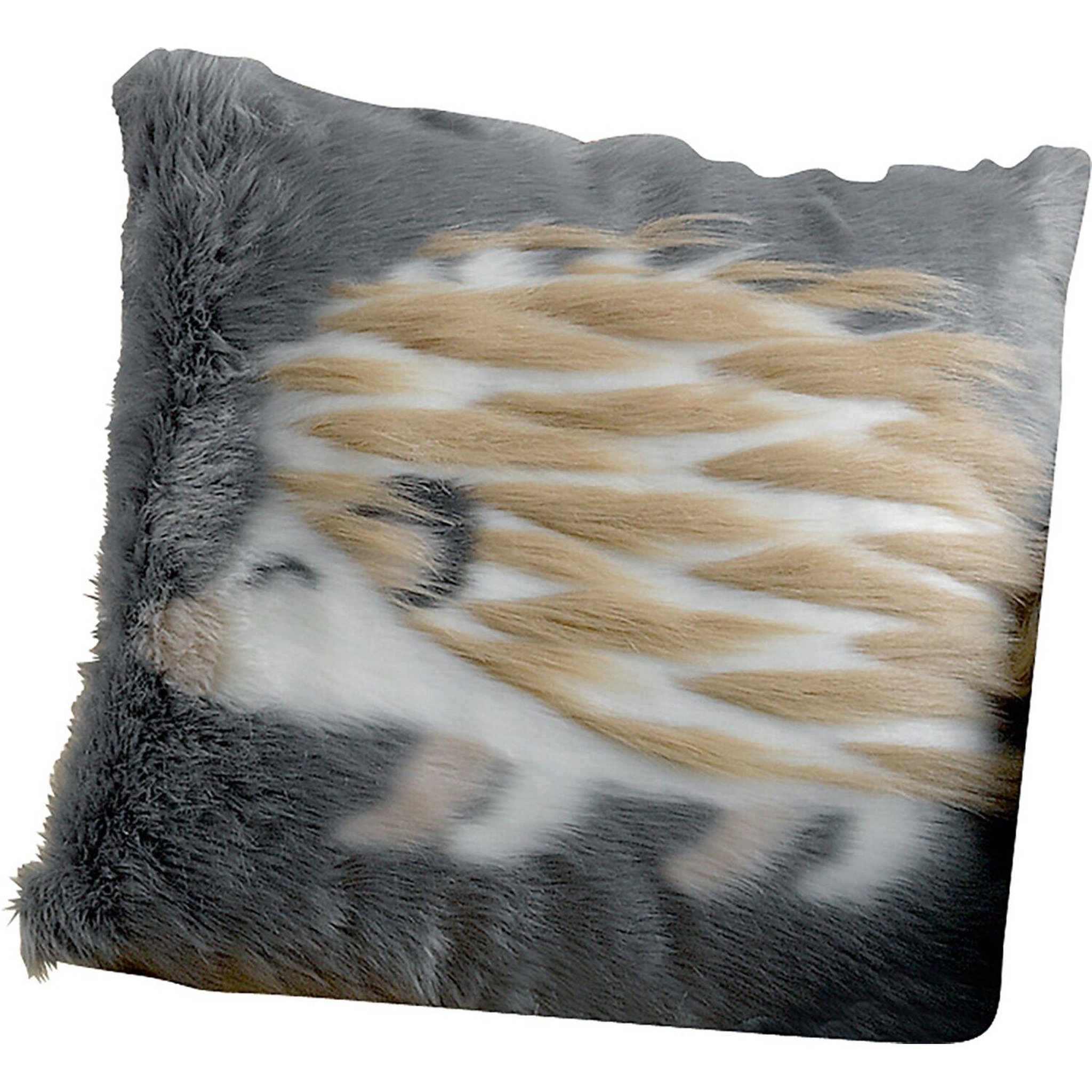 Les Ateliers du Linge Coussin 100% acrylique et polyester brushy. Coloris disponibles : Marron, Beige, Rose